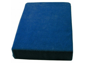 Housse éponge avec trou visage Luxe bleu foncé