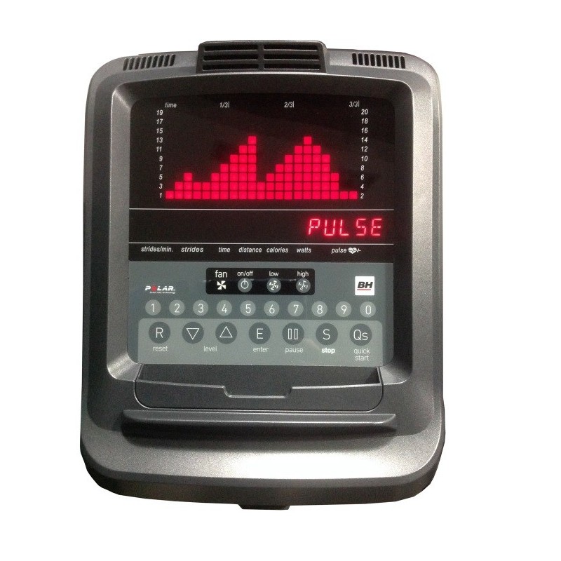 Écran du vélo Elliptique TRAINER G825LED BH FITNESS