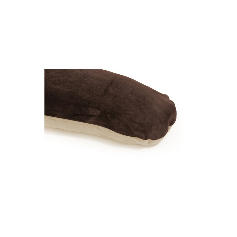Taie Polochon SISSEL® PILLOW chocolat et beige