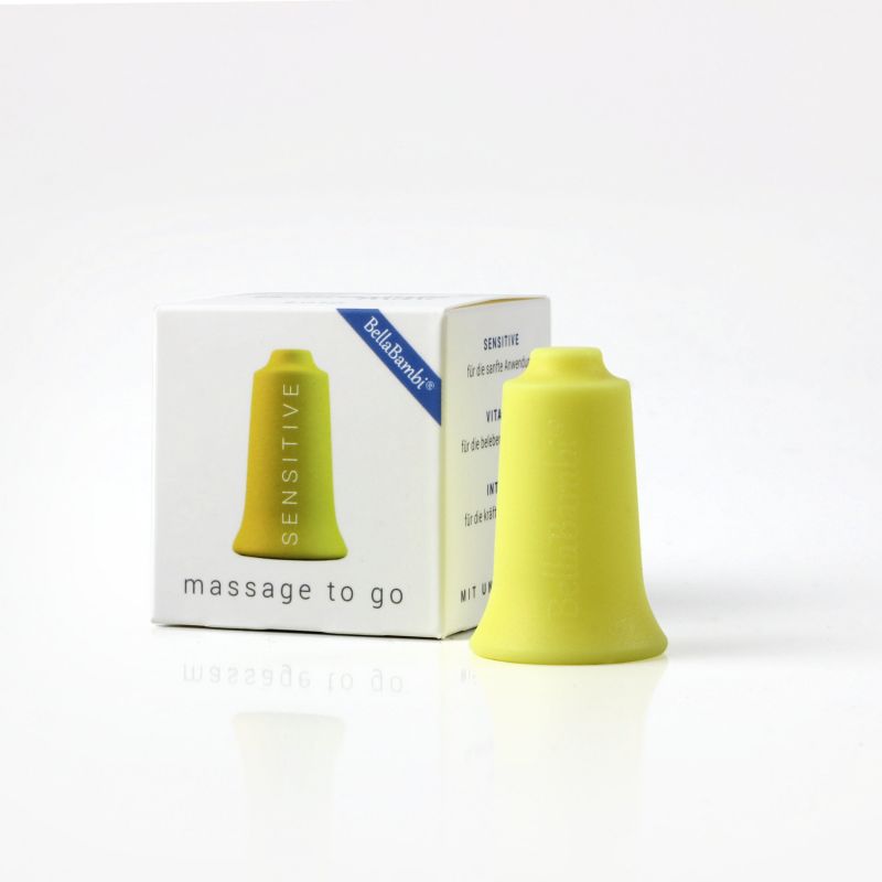 Packaging ventouse Silicone Mini BellaBambi® jaune Sensitive - Massage fasciathérapie