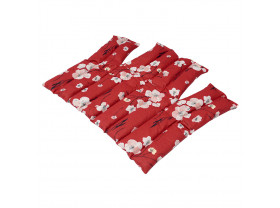 Compresse de lin SISSEL® LINUM Anatomic 36 x 38 cm rouge fleurie - sisselpro.fr