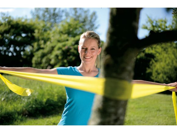 Exercice SISSEL® FITBAND 5 m jaune souple - Bande de tonification - SISSEL Pro Exercice SISSEL® FITBAND 5 m jaune souple - Bande de tonification - SISSEL Pro