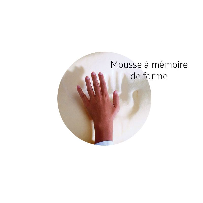 SISSEL® SOFT PLUS Oreiller à mémoire de forme - main sur mousse à mémoire de forme