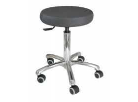 Tabouret à roulettes chromé Winelec® - Tabouret mobilier - sisselpro.fr