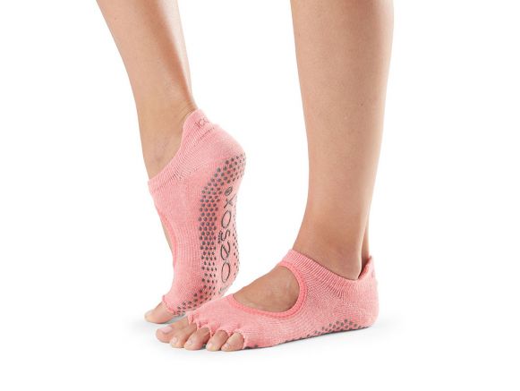 Chaussettes Pilates Toesox® HT Bellarina Melon | Chaussettes Pilates à orteils séparés Chaussettes Pilates Toesox® HT Bellarina Melon | Chaussettes Pilates à orteils séparés