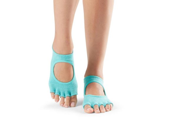 Chaussettes Pilates Toesox® HT Bellarina Aqua face | Chaussettes Pilates Chaussettes Pilates Toesox® HT Bellarina Aqua face | Chaussettes Pilates