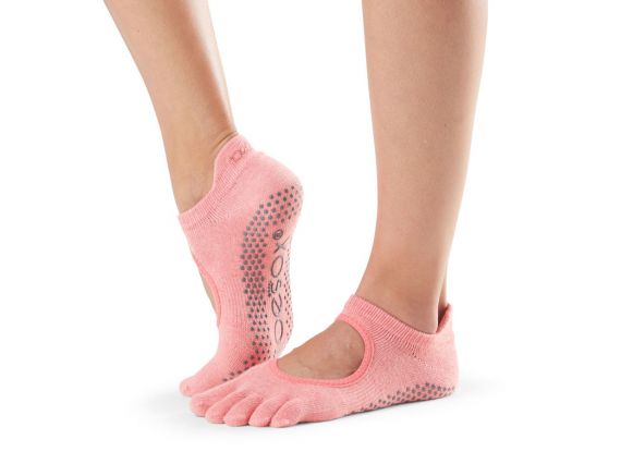 Chaussettes Pilates Toesox® FT Bellarina Melon | Chaussettes Pilates antidérapantes Chaussettes Pilates Toesox® FT Bellarina Melon | Chaussettes Pilates antidérapantes