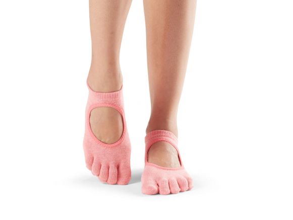 Chaussettes Pilates Toesox® FT Bellarina Melon avec orteils séparés | SISSEL France Chaussettes Pilates Toesox® FT Bellarina Melon avec orteils séparés | SISSEL France
