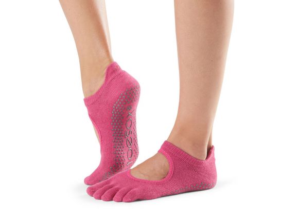 Chaussettes Pilates Toesox® FT Bellarina Raspberry | Chaussettes Pilates antidérapantes Chaussettes Pilates Toesox® FT Bellarina Raspberry | Chaussettes Pilates antidérapantes