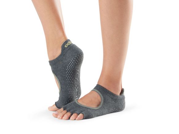 Chaussettes Pilates Toesox® HT Bellarina Charcoal Grey | Chaussettes Pilates Chaussettes Pilates Toesox® HT Bellarina Charcoal Grey | Chaussettes Pilates