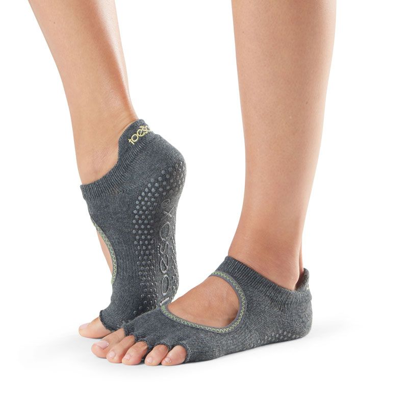 Chaussettes Pilates Toesox® HT Bellarina Charcoal Grey | Chaussettes Pilates