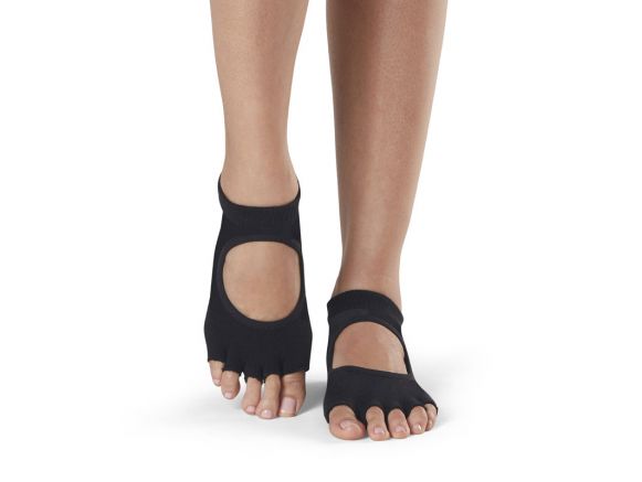 Chaussettes Pilates Toesox® HT Bellarina Noir vue de face | Chaussettes de Pilates Chaussettes Pilates Toesox® HT Bellarina Noir vue de face | Chaussettes de Pilates