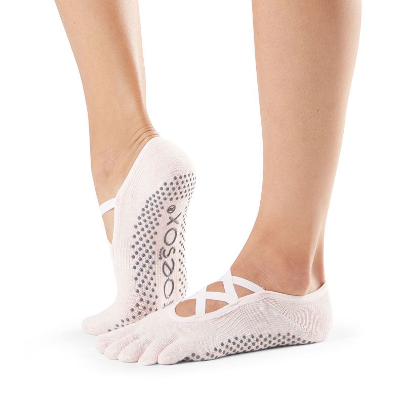 Chaussettes Pilates Toesox® FT Elle Ballet Pink | Chaussettes antidérapantes Pilates | SISSEL France