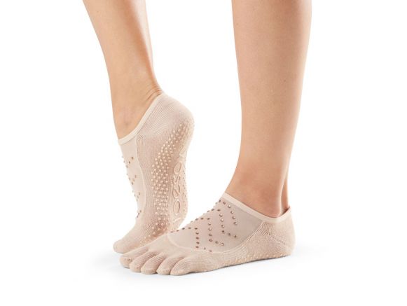 Chaussettes antidérapantes Pilates Toesox® FT Luna Nude | Chaussettes Toesox® Chaussettes antidérapantes Pilates Toesox® FT Luna Nude | Chaussettes Toesox®