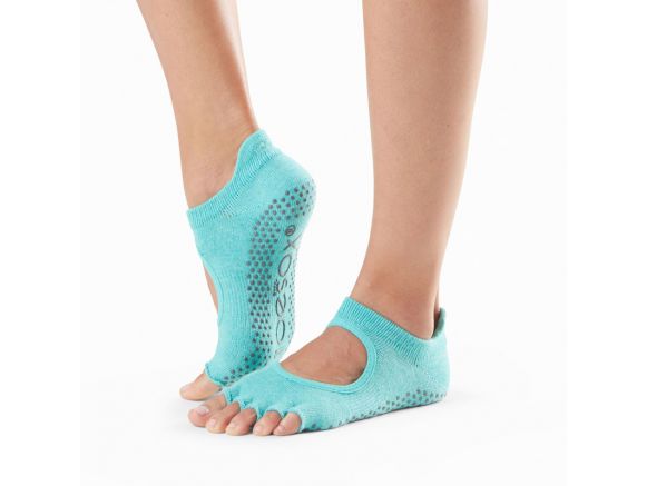 Chaussettes Pilates Toesox® HT Bellarina Aqua profil | Chaussettes de Pilates Chaussettes Pilates Toesox® HT Bellarina Aqua profil | Chaussettes de Pilates