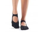 Chaussettes antidérapantes Pilates Toesox® FT Bellarina noir | SISSEL France