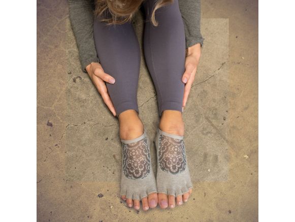 Chaussettes de Yoga Toesox® Full Toe Luna | Chaussettes Pilates Chaussettes de Yoga Toesox® Full Toe Luna | Chaussettes Pilates