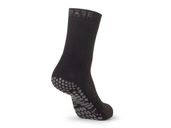 Chaussettes Pilates BASE 33™ Crew Noir | Chaussettes antidérapantes homme Chaussettes Pilates BASE 33™ Crew Noir | Chaussettes antidérapantes homme