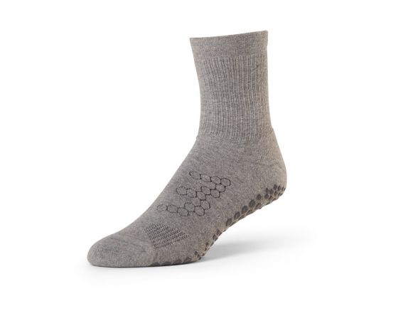 Chaussettes antidérapantes homme BASE 33™ Crew Gris | Chaussettes anti-dérapantes Chaussettes antidérapantes homme BASE 33™ Crew Gris | Chaussettes anti-dérapantes