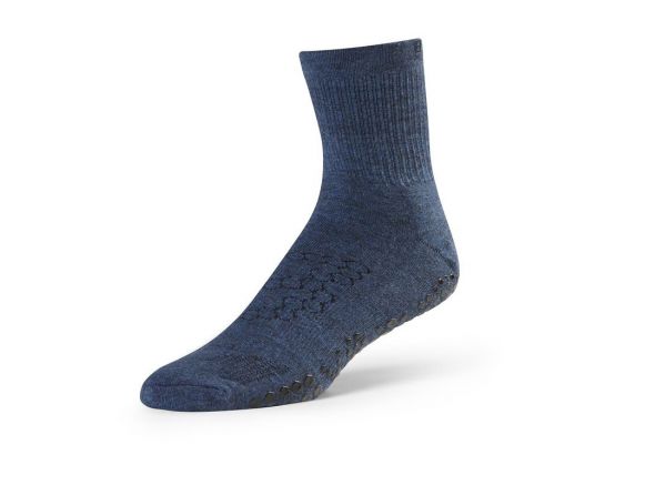 Chaussettes Pilates BASE 33™ Crew Navy | Chaussettes grip homme Chaussettes Pilates BASE 33™ Crew Navy | Chaussettes grip homme