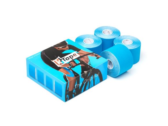 Packaging boîte de 4 bandes de taping Bleu | Bandes k-tape® Packaging boîte de 4 bandes de taping Bleu | Bandes k-tape®