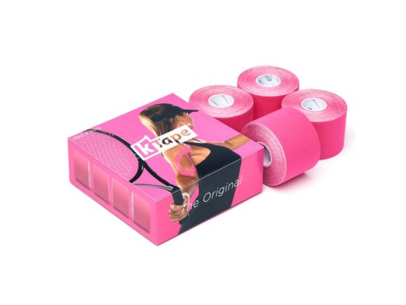 Packaging boîte de 4 bandes de taping Rose | Bandes k-tape® Packaging boîte de 4 bandes de taping Rose | Bandes k-tape®