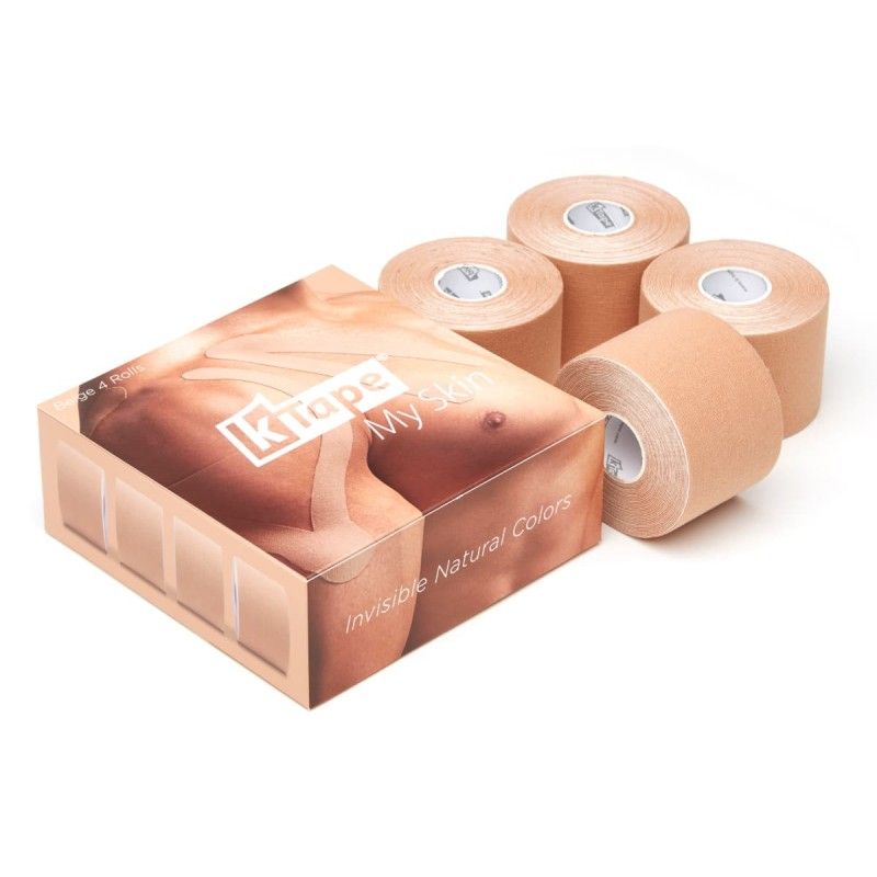Packaging boîte de 4 bandes de taping Beige | Bandes k-tape®