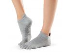 Toesox® Full Toe Lowrise Heather grey | Chaussettes de Pilates