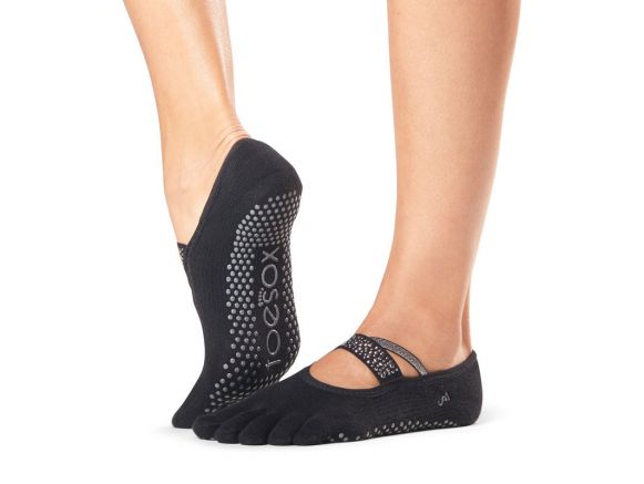 Chaussettes anti-dérapantes Toesox® Full Toe Mia Lady | Chaussettes de yoga Chaussettes anti-dérapantes Toesox® Full Toe Mia Lady | Chaussettes de yoga
