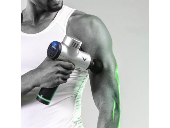 Sportif avec pistolet de massage Hypervolt Sportif avec pistolet de massage Hypervolt