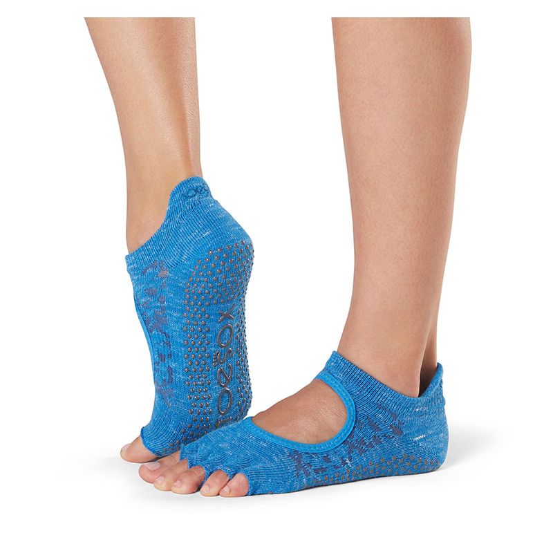 Chaussettes antidérapantes Toesox® Half Toe Bellarina Lapis | Chaussettes de Pilates 