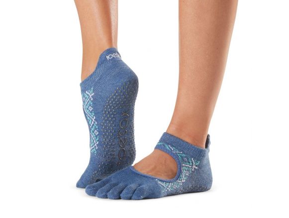 Chaussettes antidérapantes Toesox® Full Toe Bellarina Baja | Chaussettes yoga Chaussettes antidérapantes Toesox® Full Toe Bellarina Baja | Chaussettes yoga