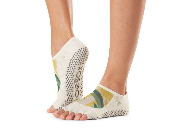 Chaussettes antidérapantes Toesox® Half Toe Luna Soleil | Chaussettes Yoga Chaussettes antidérapantes Toesox® Half Toe Luna Soleil | Chaussettes Yoga