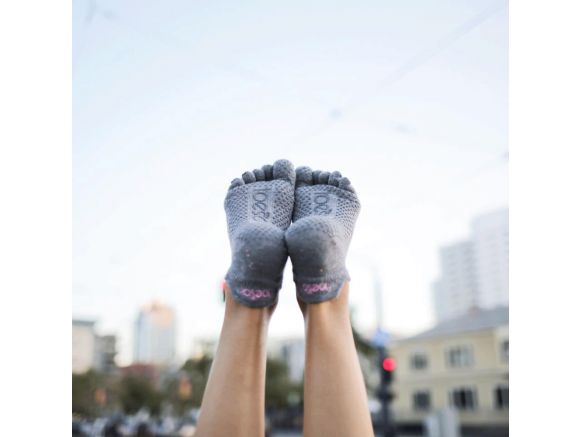 Chaussettes antidérapantes Toesox® Full Toe Lowrise | Chaussettes yoga Chaussettes antidérapantes Toesox® Full Toe Lowrise | Chaussettes yoga