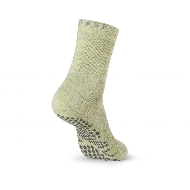 Chaussettes antidérapantes BASE 33™ Crew homme Kelp | Chaussettes Pilates Chaussettes antidérapantes BASE 33™ Crew homme Kelp | Chaussettes Pilates