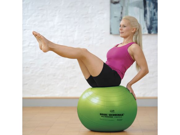 Exercice de gainage avec le ballon de gym SISSEL® SECUREMAX® Ø65 cm vert Exercice de gainage avec le ballon de gym SISSEL® SECUREMAX® Ø65 cm vert