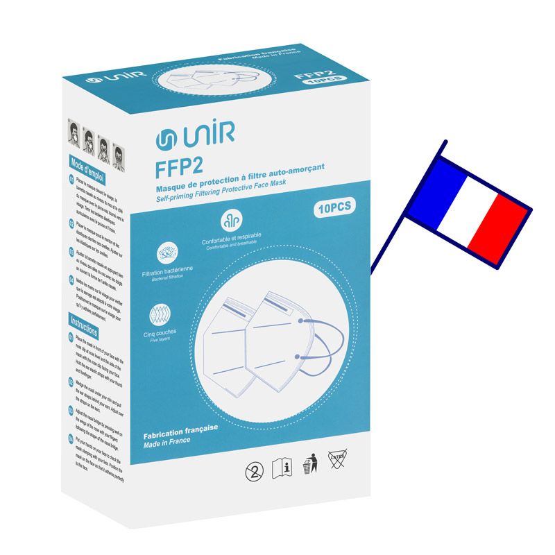 Masque FFP2 made in france (lot de 10)