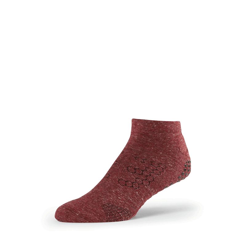 Chaussettes antidérapantes BASE 33™ Lowrise homme burgundy