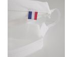 Drapeau français sur masque à fenêtre transparent