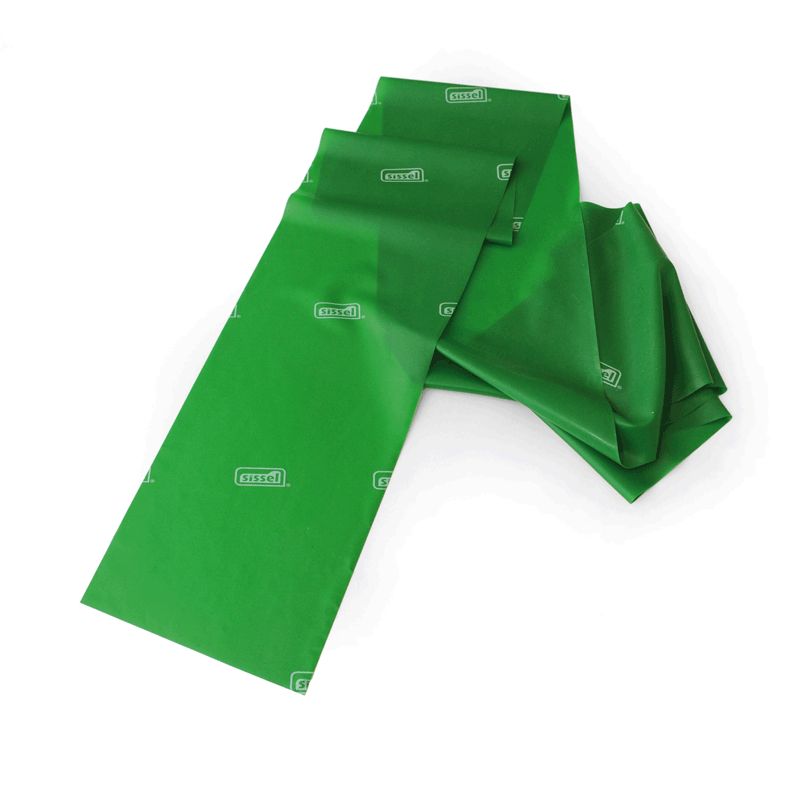 Bande élastique verte SISSEL® FITBAND Essential 2,5 m - Bande de tonification Bande élastique verte SISSEL® FITBAND Essential 2,5 m - Bande de tonification
