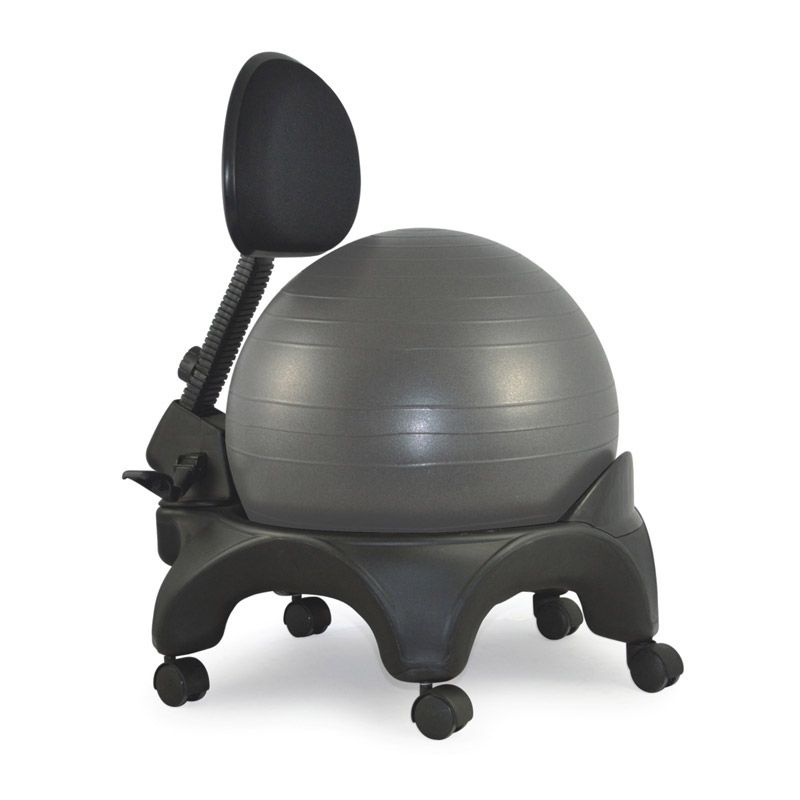Chaise ergonomique avec ballon Tonic Chair® Confort Noir