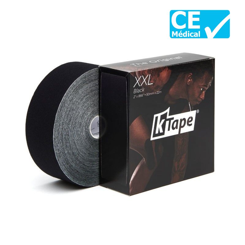 Packaging bande de kinésiologie K-Tape® XXL Noir | Bande kinésio tape Packaging bande de kinésiologie K-Tape® XXL Noir | Bande kinésio tape