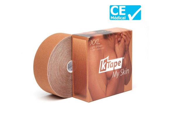 Packaging bande de kinésiologie K-Tape® XXL Marron clair | Bande k-tape Packaging bande de kinésiologie K-Tape® XXL Marron clair | Bande k-tape