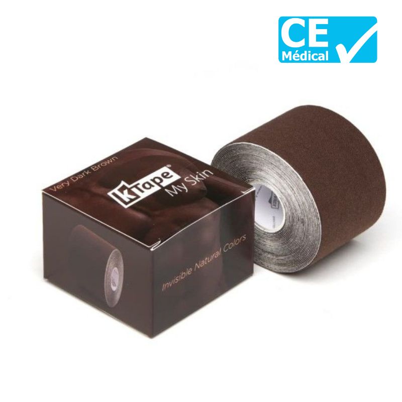 Packaging bande de kinésiologie K-Tape® 5 m Marron très foncé | Bande k-tape | sissel pro