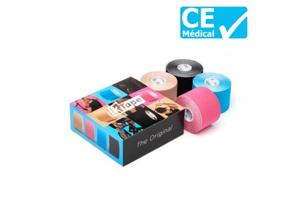 Packaging boîte de 4 bandes de taping Mix | Bandes k-tape® Packaging boîte de 4 bandes de taping Mix | Bandes k-tape®