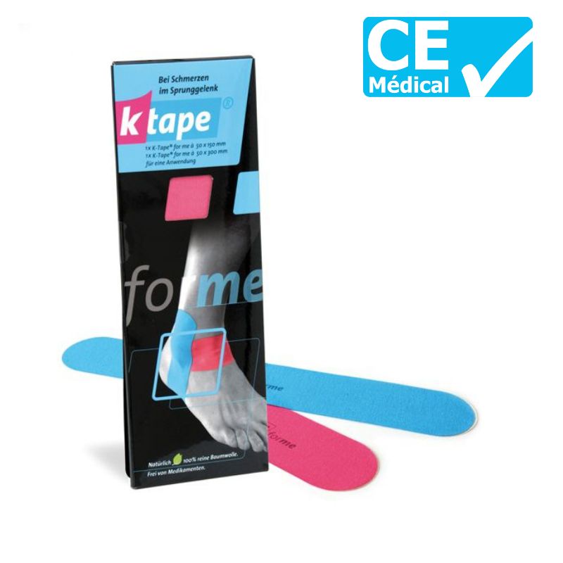 Bande taping K-Tape® For Me bleu et rose