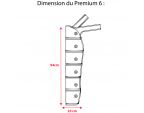 Dimension manchon avec tubulure pour PREMIUM 6 Winelec®