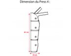 Dimension appareil pressothérapie PRESS 4 Winelec® + 1 manchon