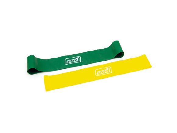 Bande élastique SISSEL® Loop lot de 2 vert et jaune Bande élastique SISSEL® Loop lot de 2 vert et jaune