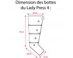 Dimension de l'appareil pressothérapie LADY PRESS 4 Winelec® + 2 bottes